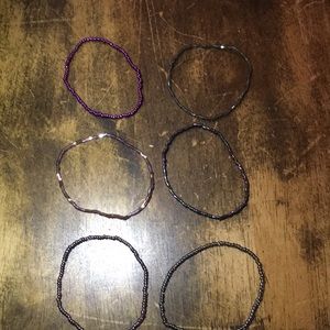 purple bracelet set